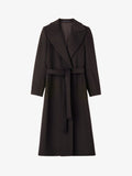 Rimina Wool Cashmere Coat -  Dark Brown