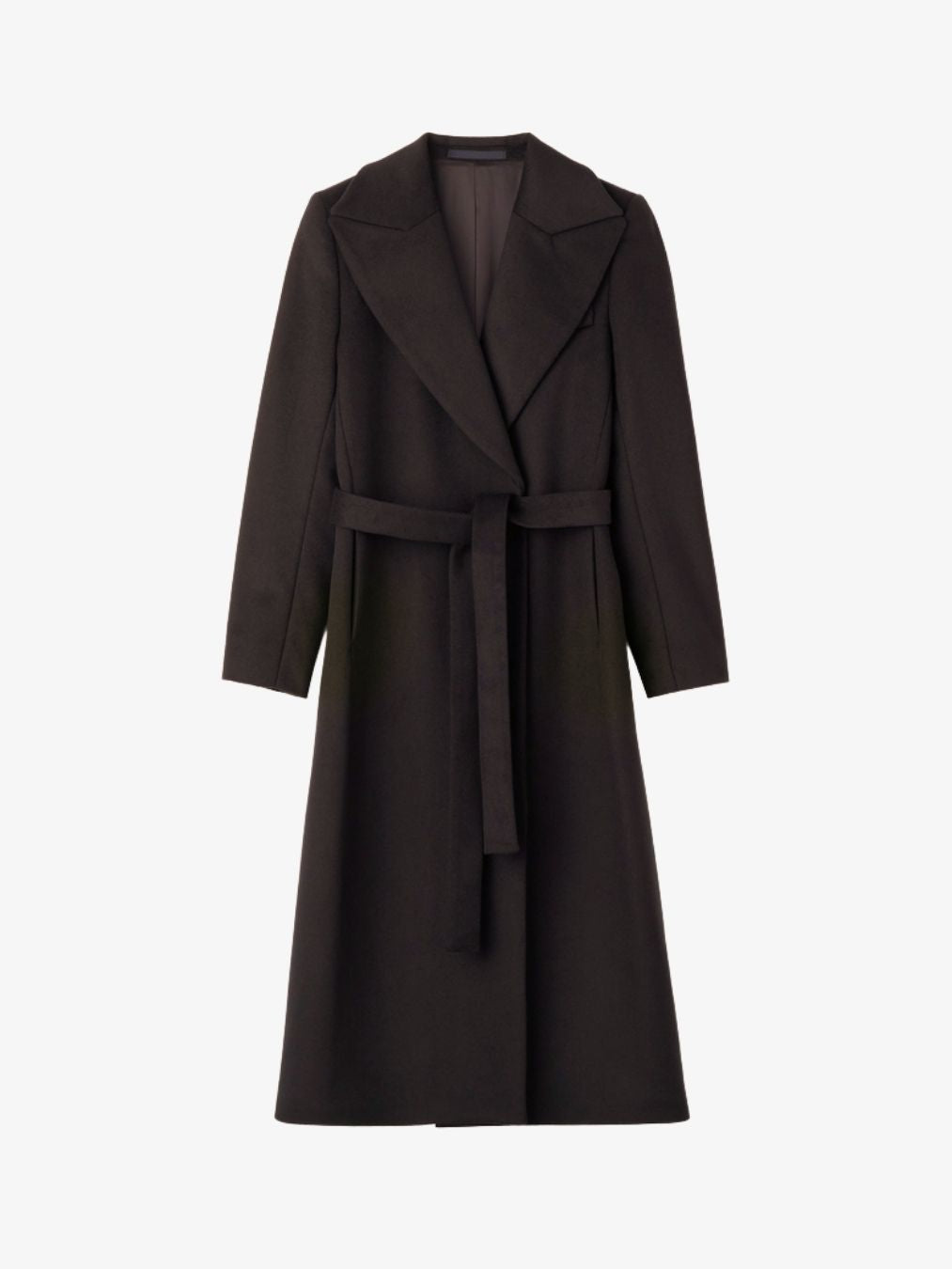 Rimina Wool Cashmere Coat -  Dark Brown