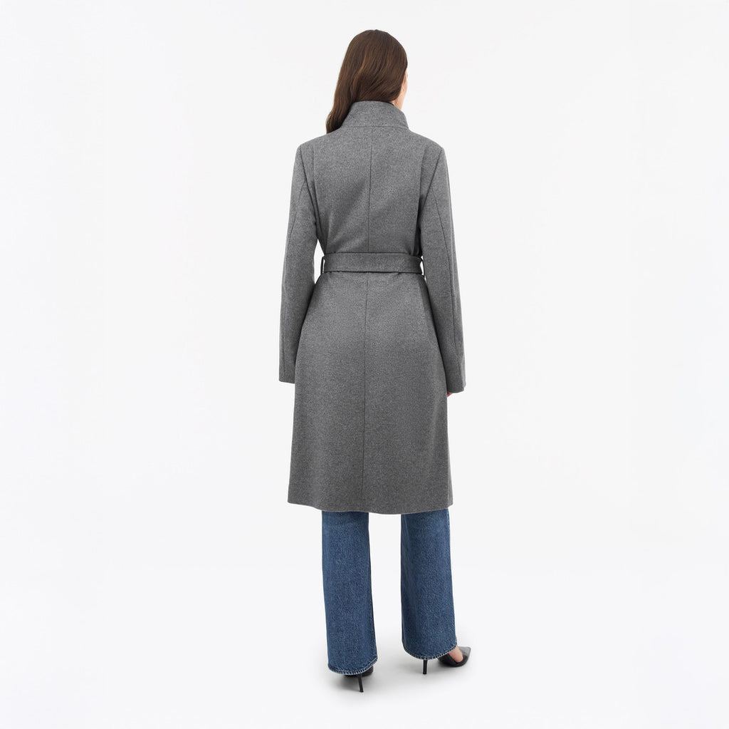 Cedrin Cashmere Blend Coat - Grey Mel