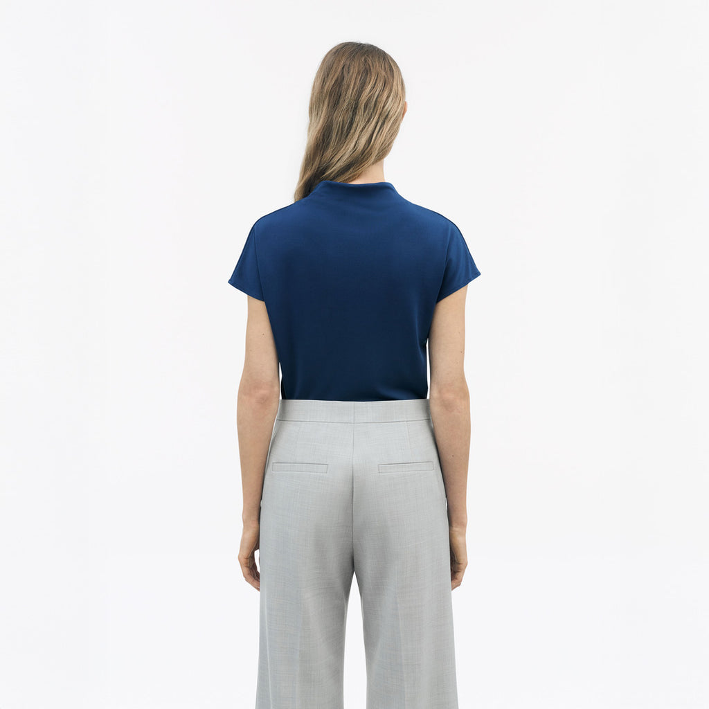 Alitta  Slip-On Shaped Top Jersey -  Deep Marine Blue