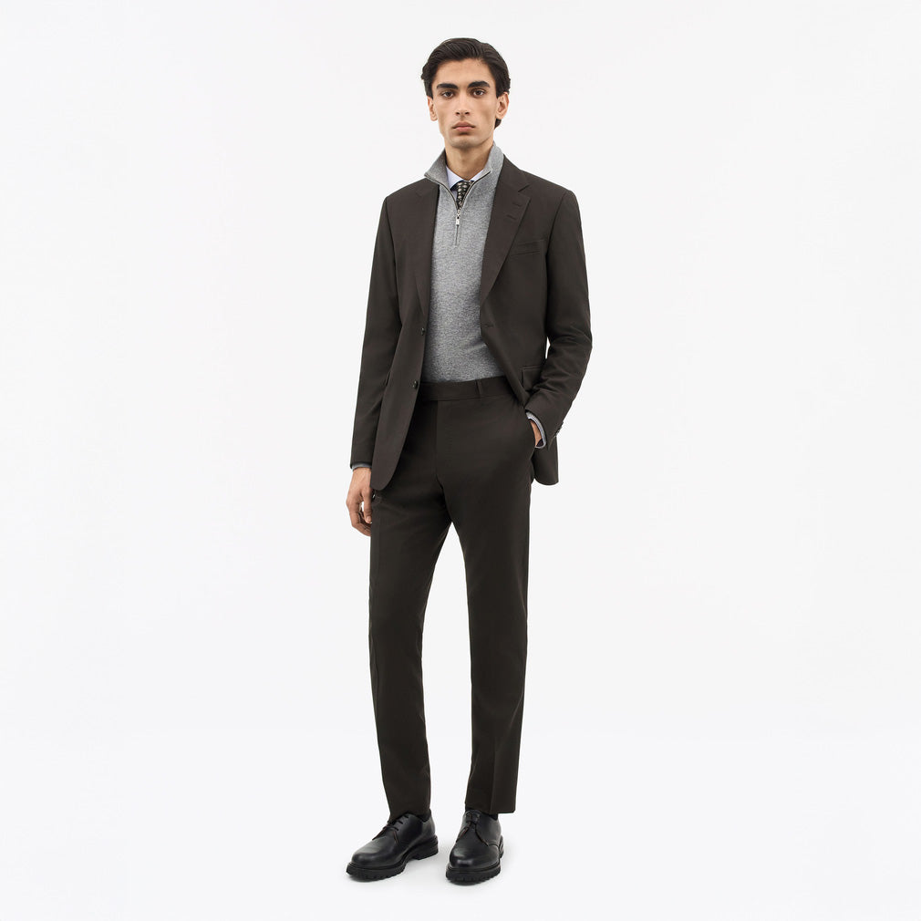 Tenuta Slim-Fit Trousers - Coffee Bean Brown