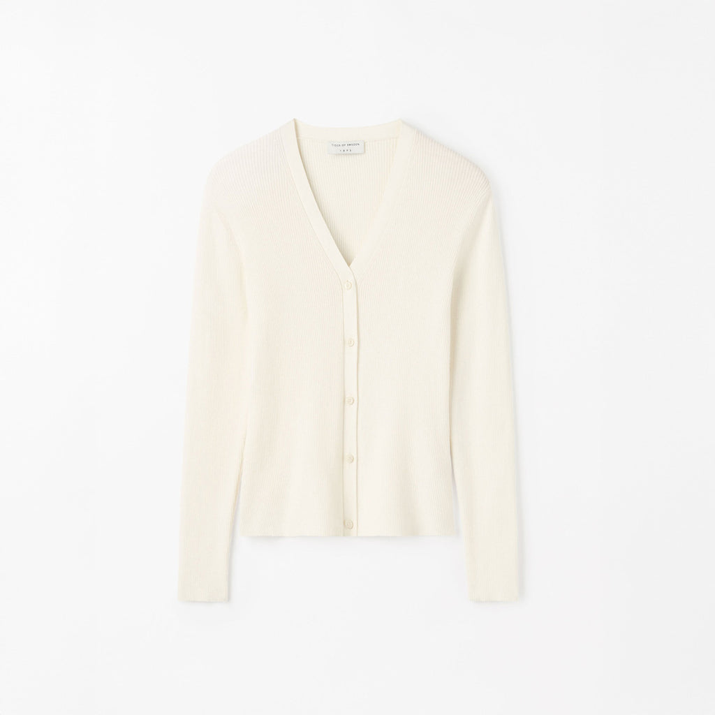 Giane Slim Fit Cardigan - Alabaster White