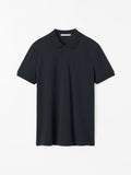 Darios Cotton Pique Polo - Light ink