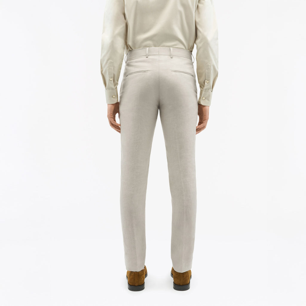 Tenuta  Slim-Fit Linen Trousers - Cream Sand