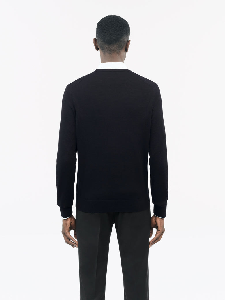 Connor Merino Wool Sweater - Black