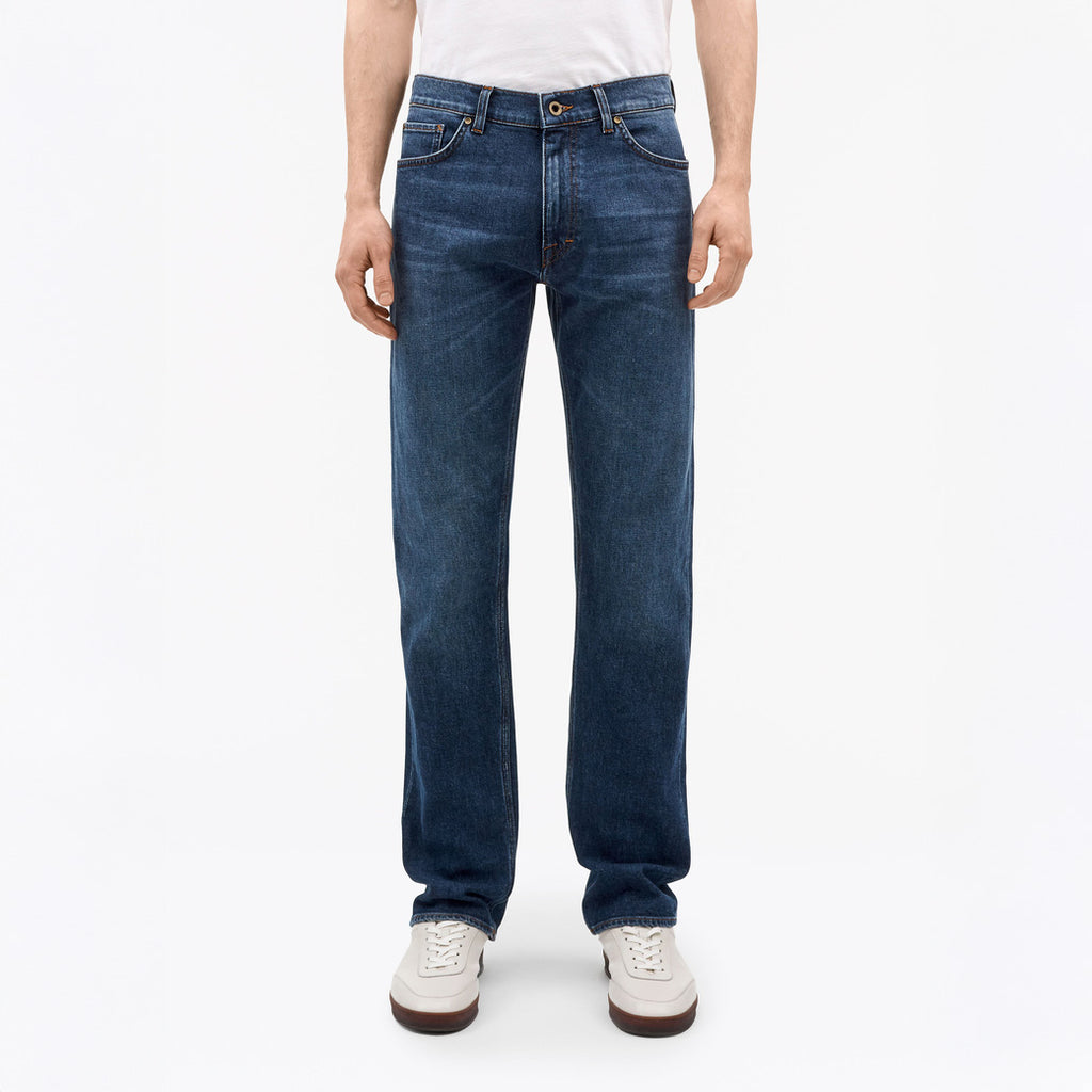 Des Slim Straight Jeans  - Blue