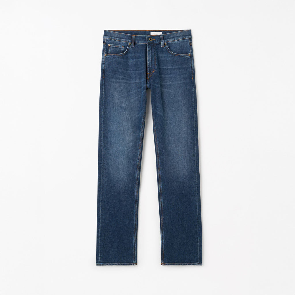 Des Slim Straight Jeans  - Blue