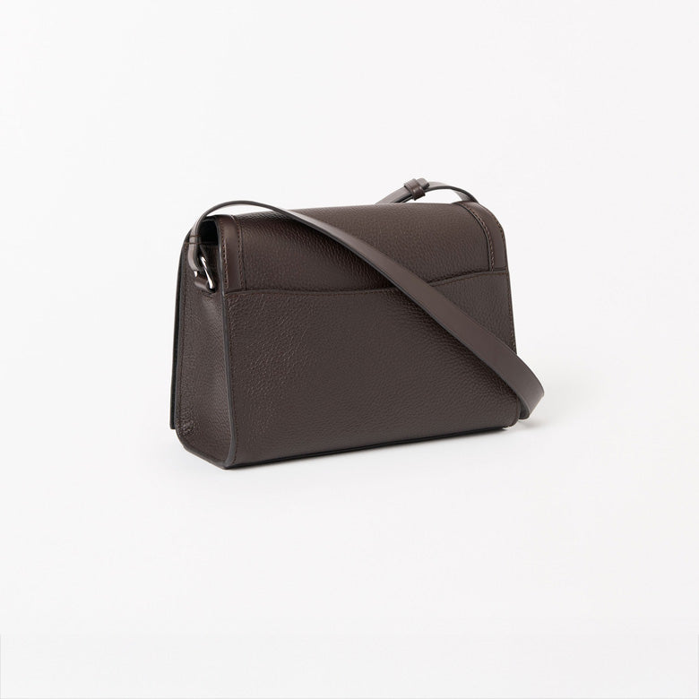 Sonti Cross Body Leather Bag - Dark Brown
