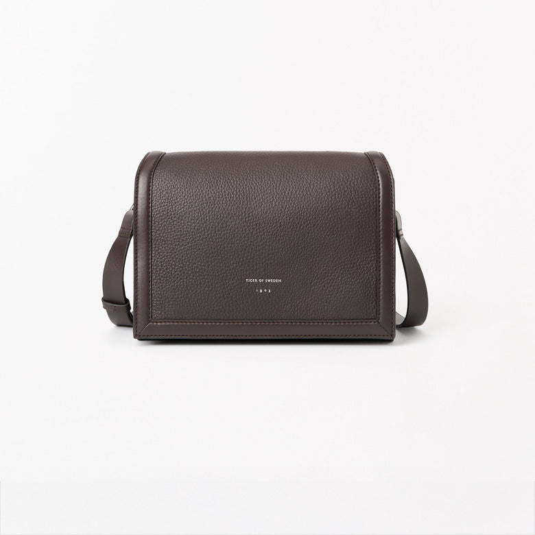 Sonti Cross Body Leather Bag - Dark Brown