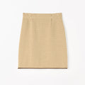 Clover Knitted Mini Skirt - Brown