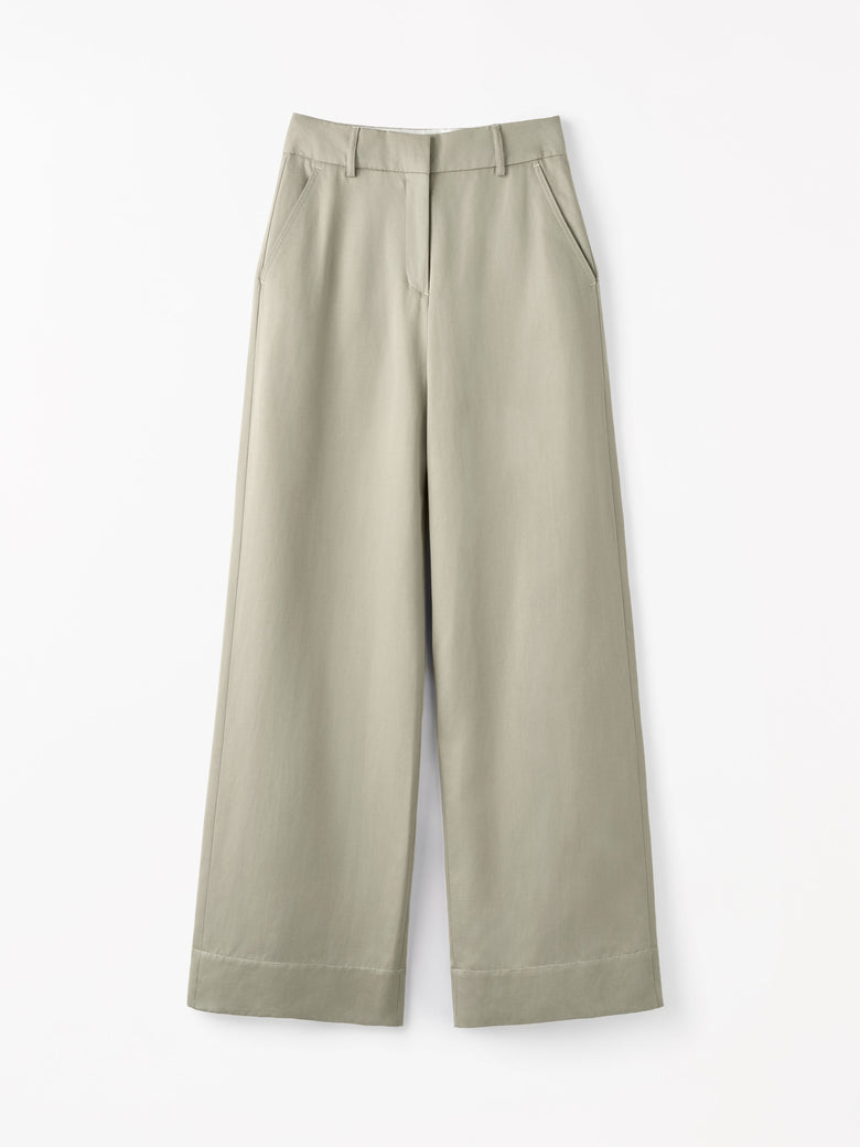 Unni Wide-Leg Trousers - Mole