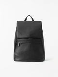 Vuntir Leather Backpack - Black