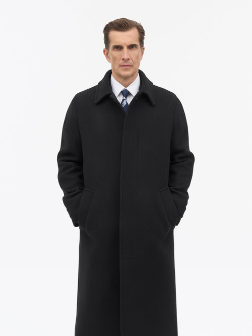 Carlton W Wool Coat - Black