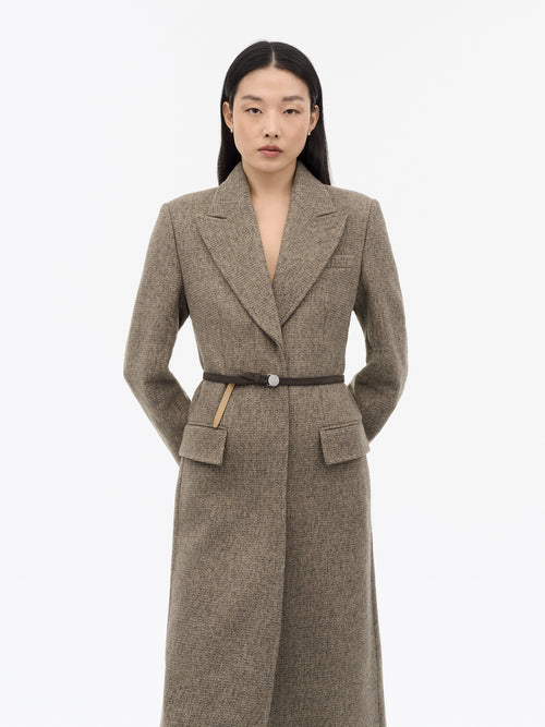 Camden Wool Car Coat - Dark Beige