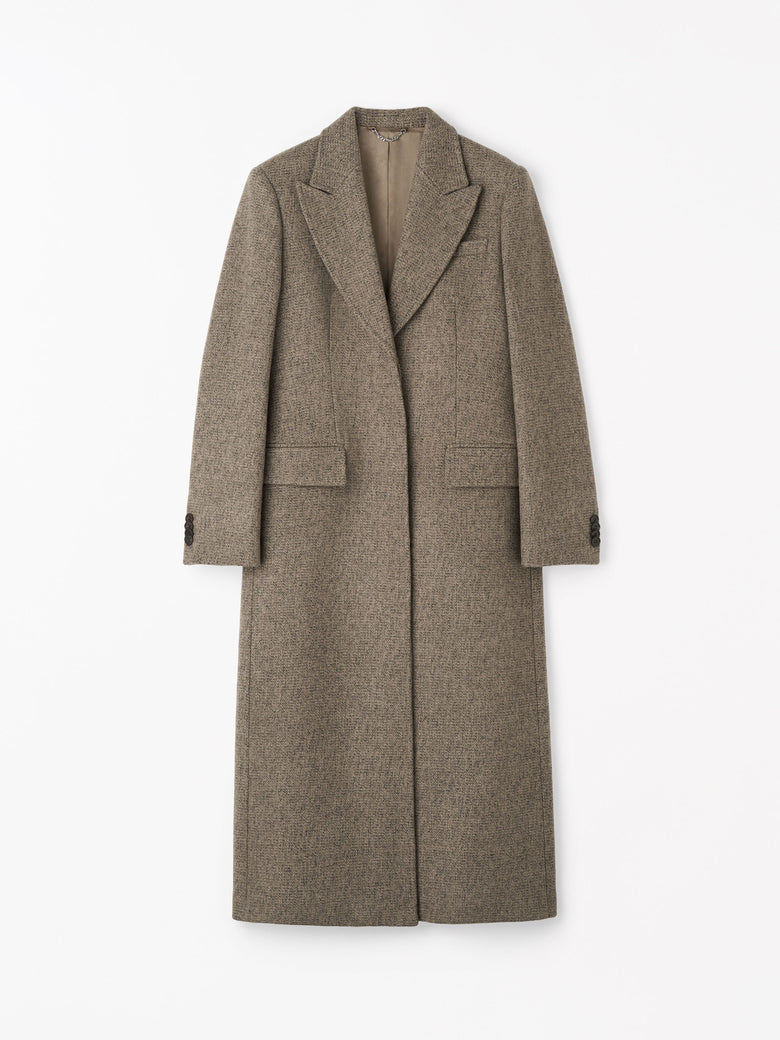 Camden Wool Car Coat - Dark Beige