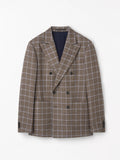 Joachim Swedish Wool Plaid Jacket - Dark Brown Pattern