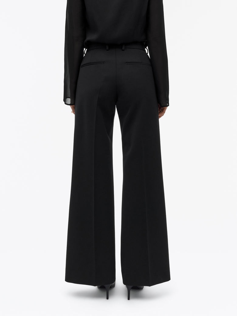Pantalon évasé moderne Hedvi - Noir
