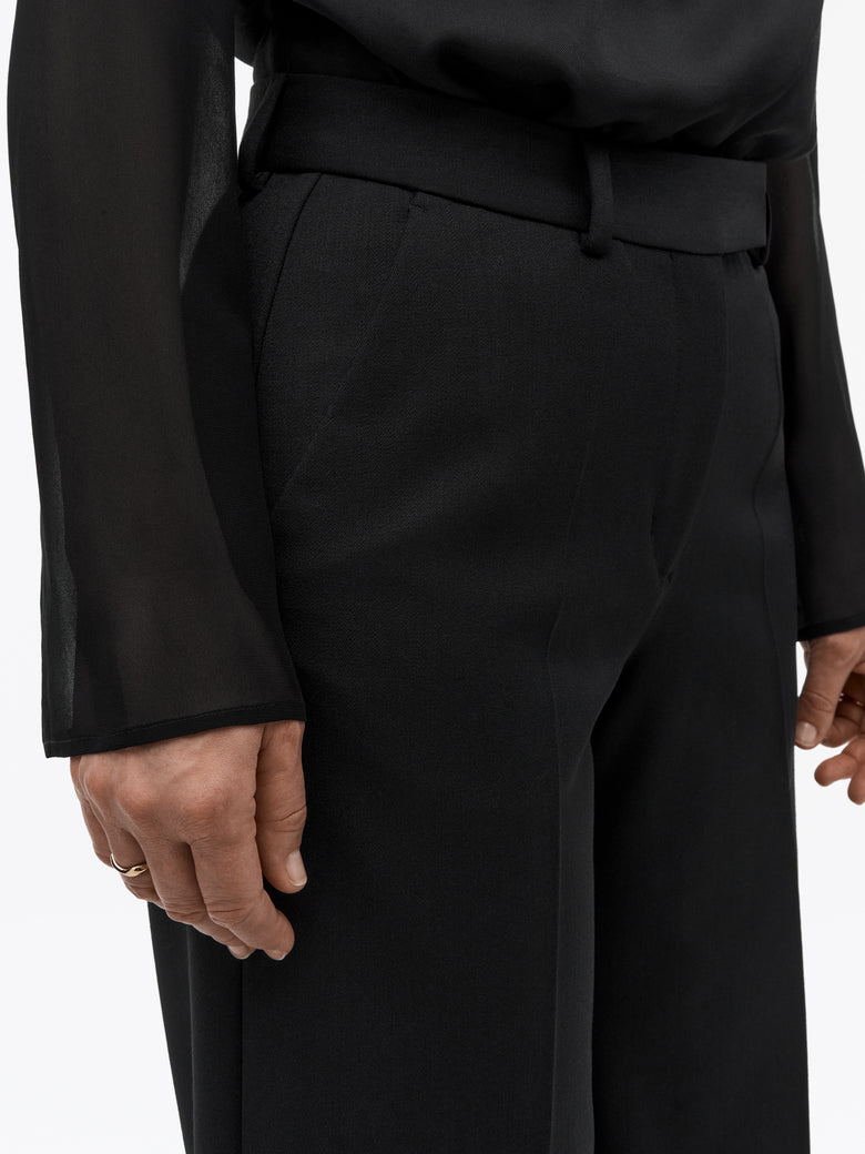 Pantalon évasé moderne Hedvi - Noir