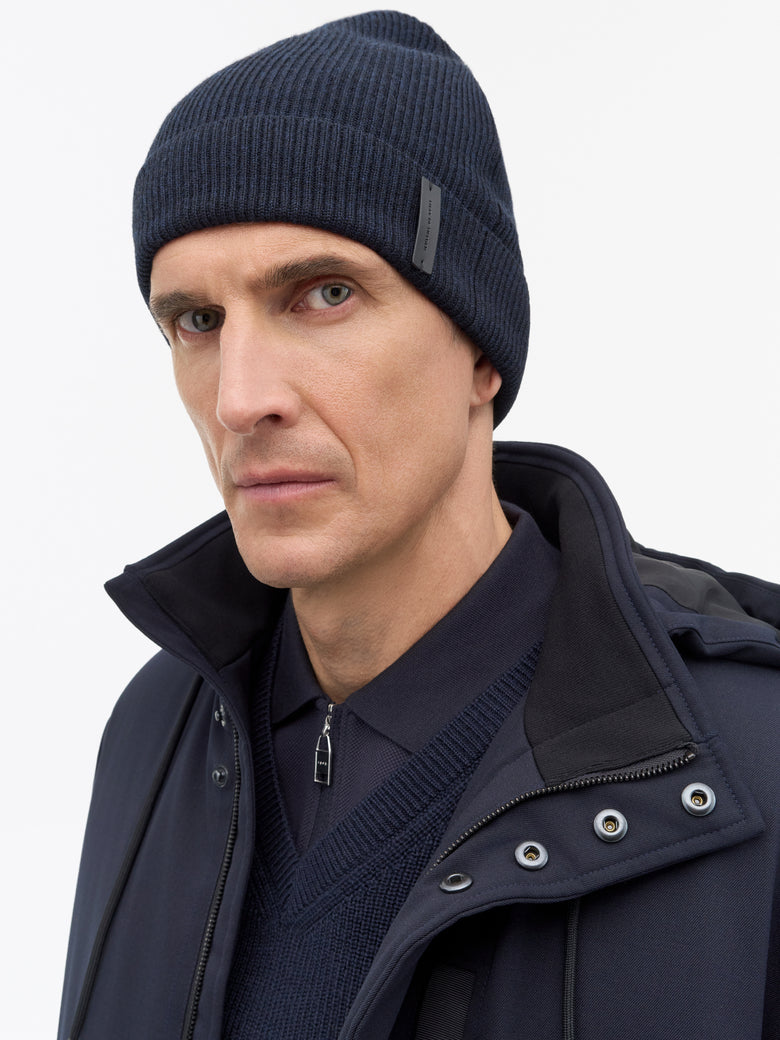Caldu RWS Merino Beanie - Dark Blue