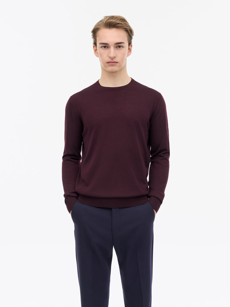 Connor RWS Merino Sweater - Dark Purple