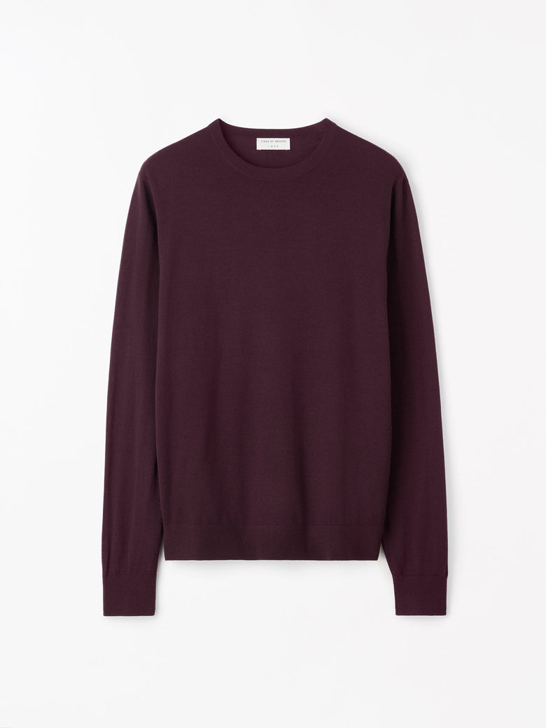 Connor RWS Merino Sweater - Dark Purple