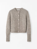 Leonie Mohair Wool Cardigan - Beige