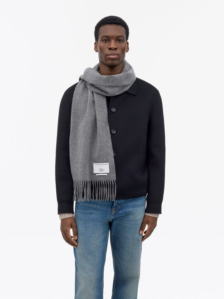 Sylan RWS Wool Scarf - Grey