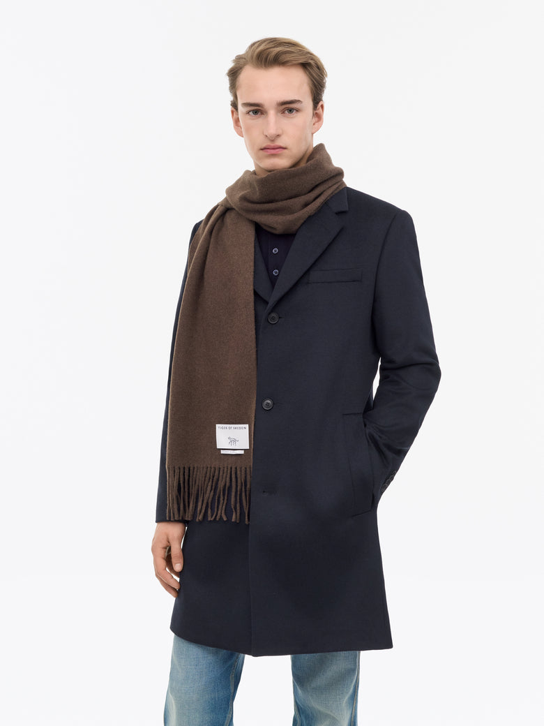 Sylan RWS Wool Scarf - Dark Brown
