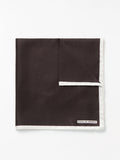 Quadra Silk Handkerchief - Dark Brown