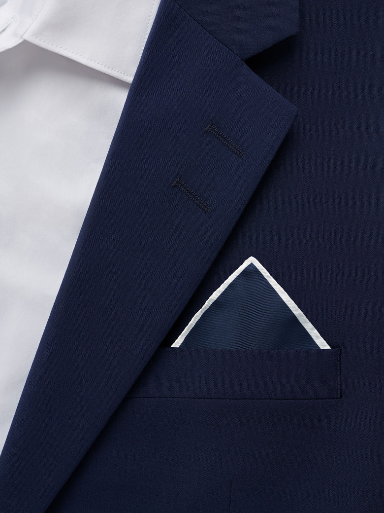 Quadra Silk Handkerchief - Dark Blue