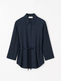 Felix Tailored Stripe Shirt- Dark Blue