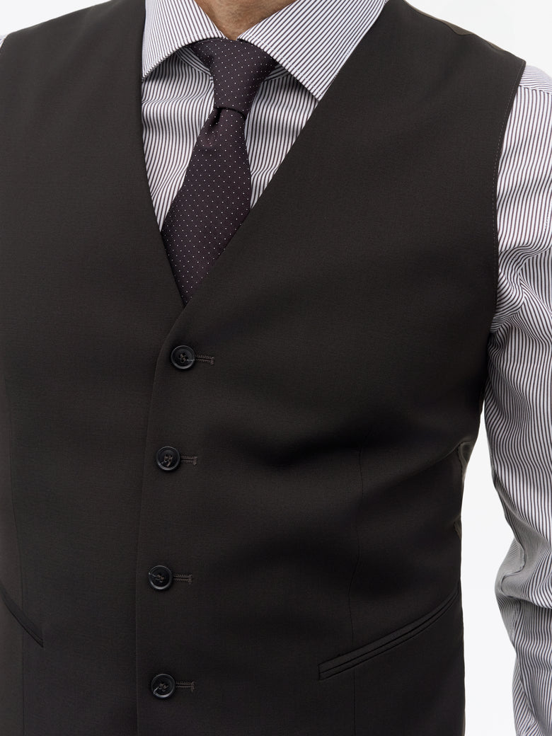 Gilet sur mesure Winston RWS – Marron foncé