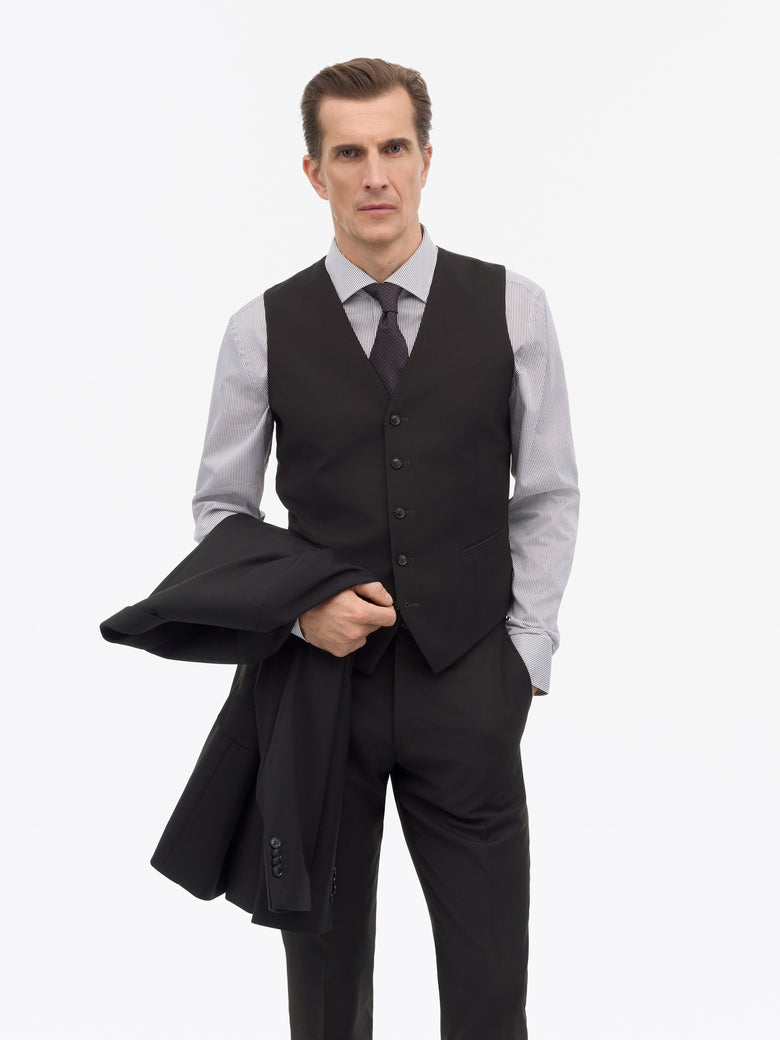 Gilet sur mesure Winston RWS – Marron foncé