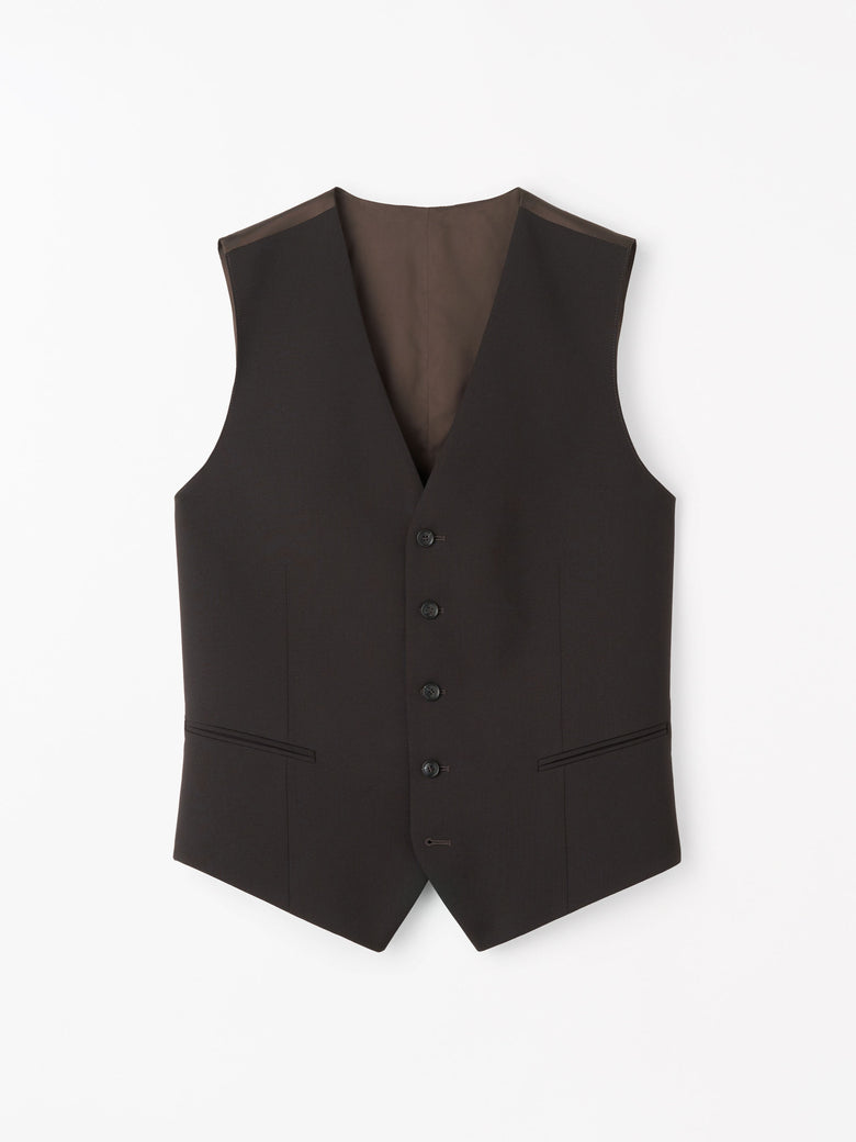 Gilet sur mesure Winston RWS – Marron foncé