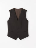 Gilet sur mesure Winston RWS – Marron foncé