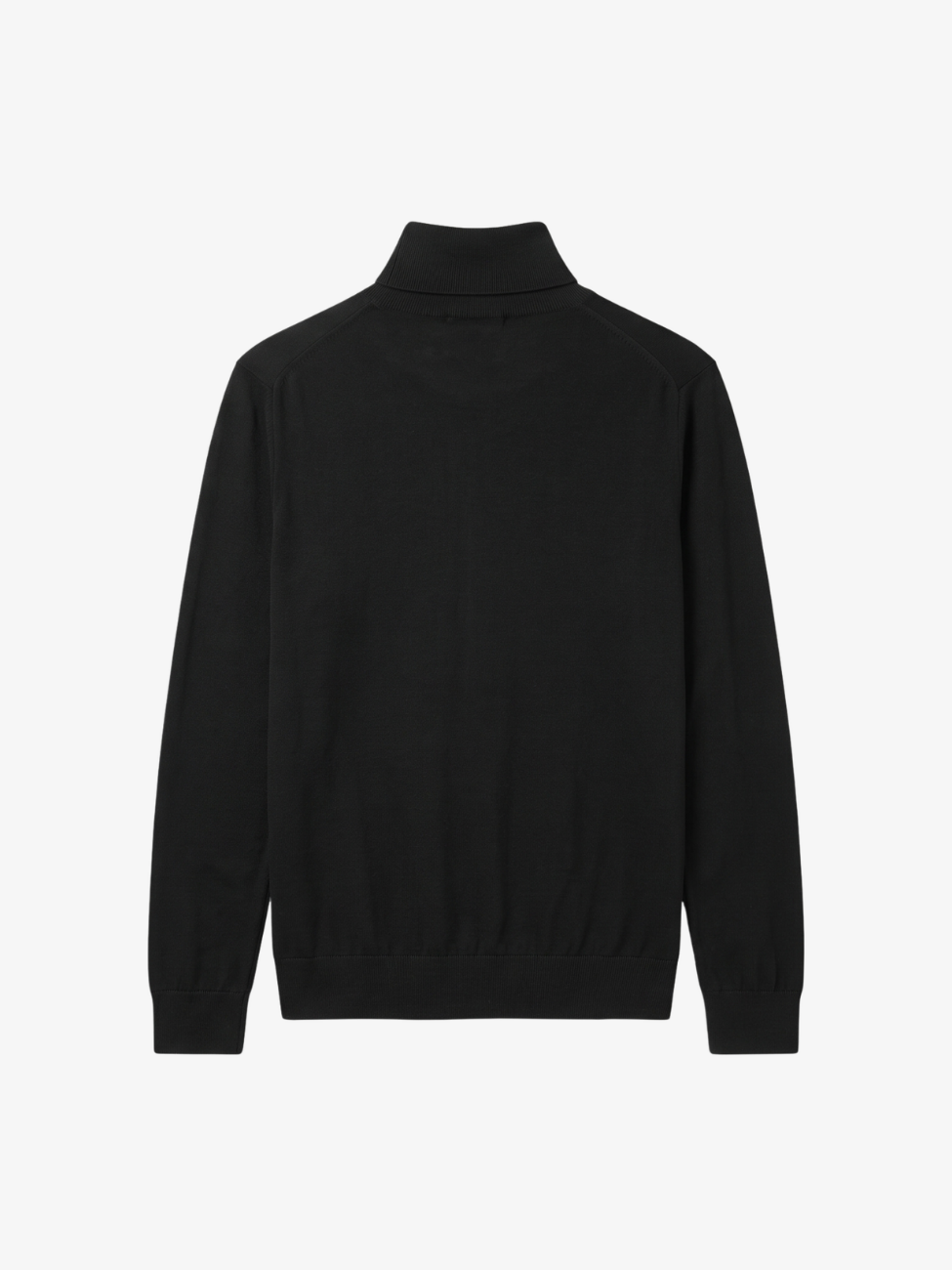 Extra Fine Merino Wool Turtleneck - Black
