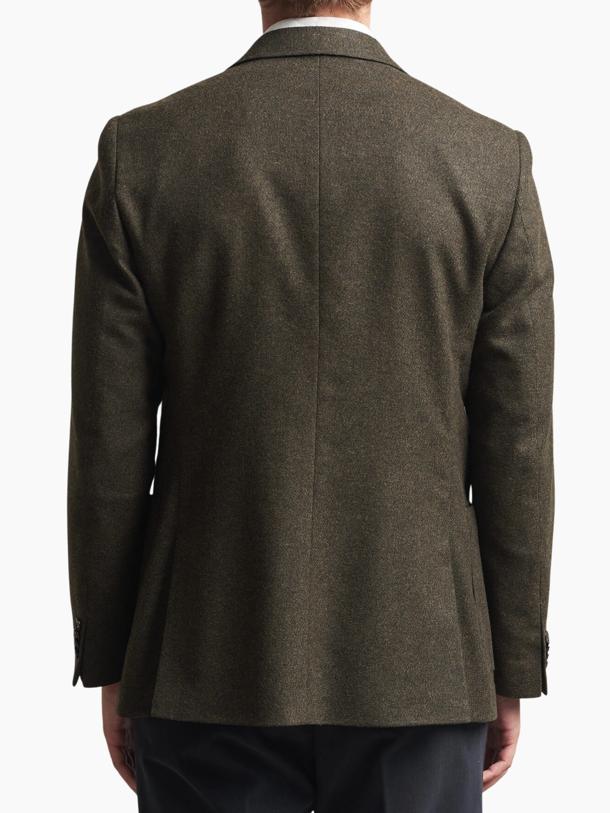 JUSTIN P Wool Blazer Jacket - MUTED CANOPY