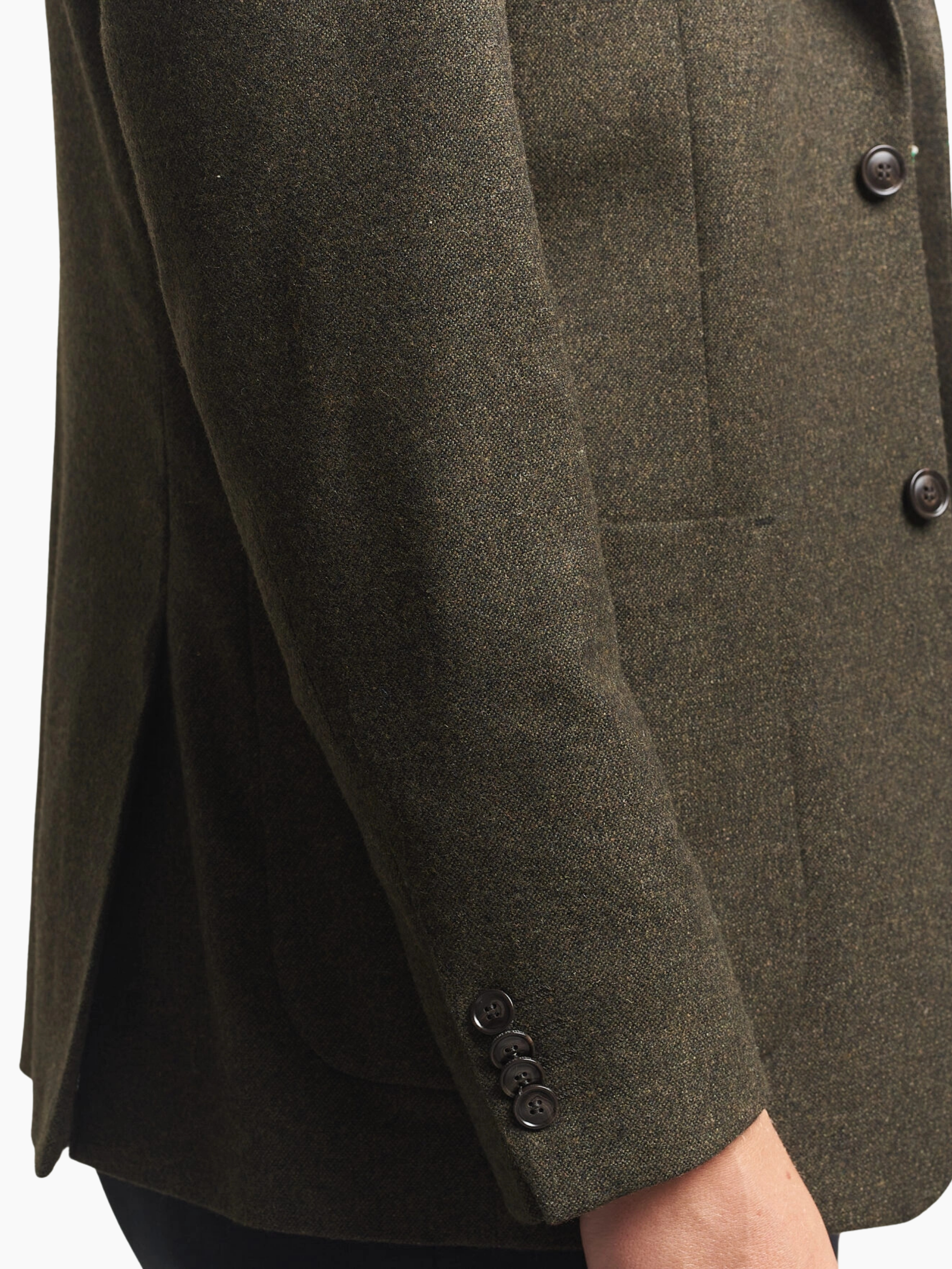 JUSTIN P Wool Blazer Jacket - MUTED CANOPY