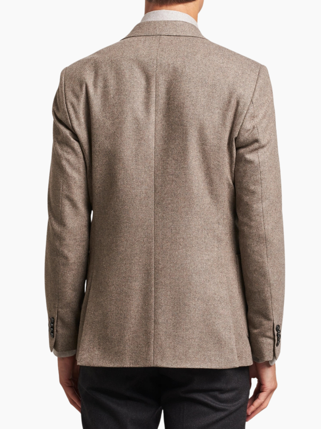 JUSTIN P Wool Blazer Jacket - BURLYWOOD