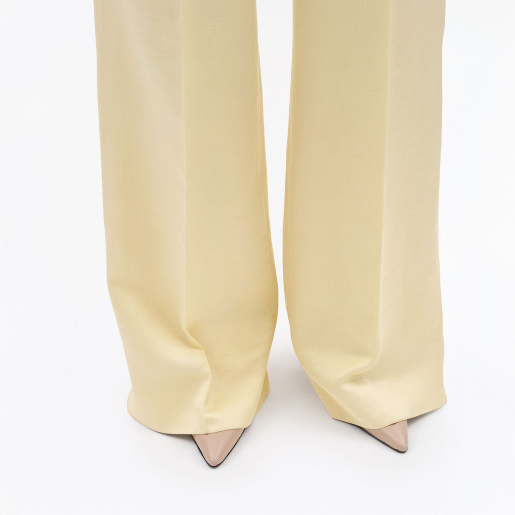 Hedvi Flared Trousers - Buttermilk Scotch Yellow