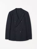 Joachim Double-Breasted Linen Jacket - Midnight Blue