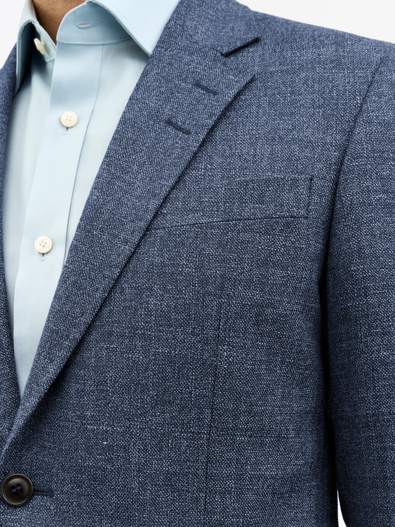 Justin HL Linen-Wool Jacket - Dusty Blue
