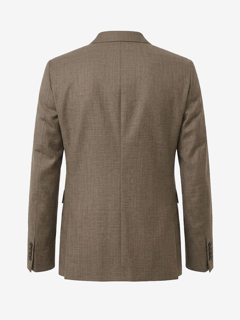 Veste en laine ajustée Justin - Marron