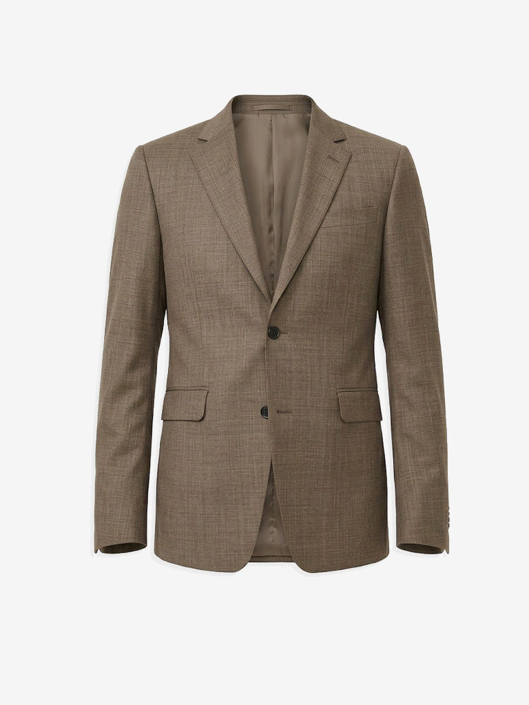 Veste en laine ajustée Justin - Marron