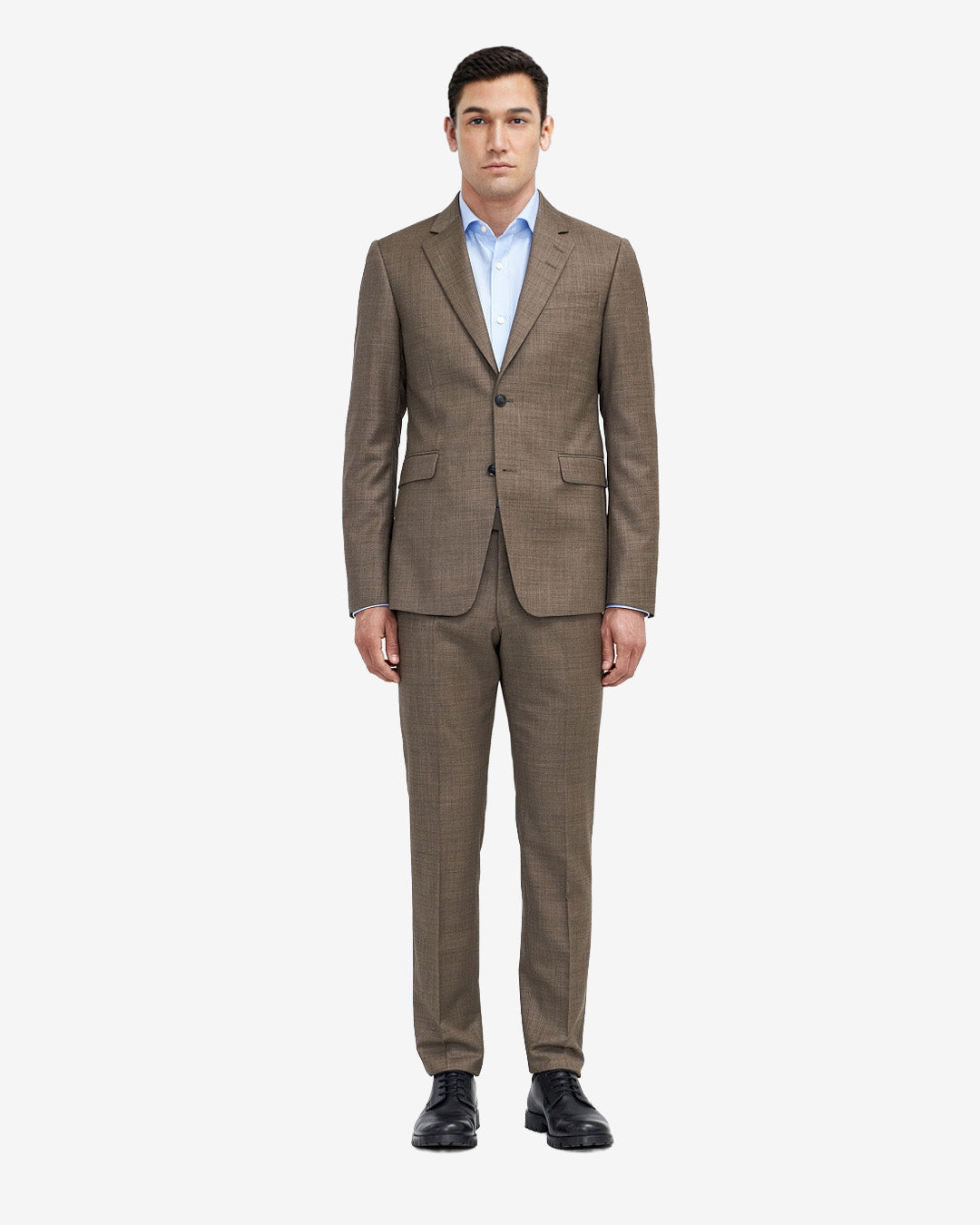Veste en laine ajustée Justin - Marron