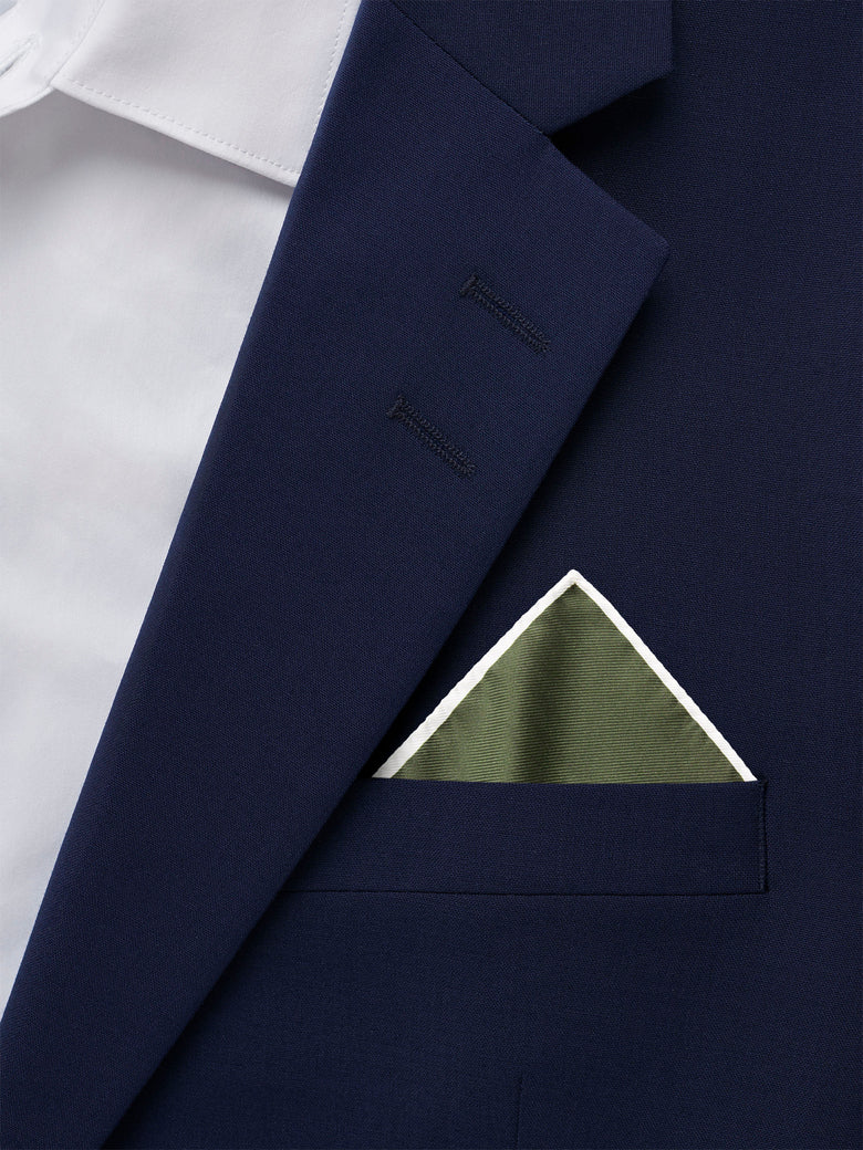 Quadra Silk Handkerchief - Mud Green