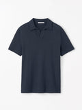 Ray Open-Neck Polo Shirt - Light Ink