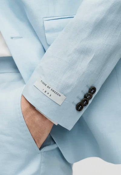 Justin Linen Suit - Heather