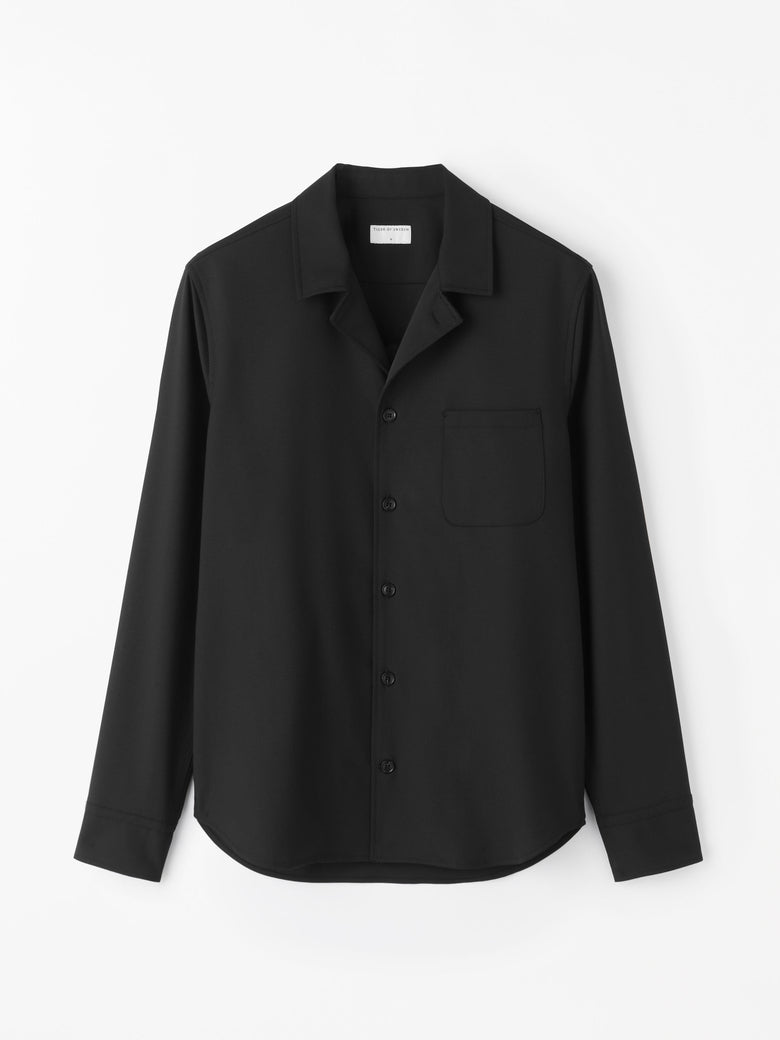 Sammy Tailored Overshirt - Black