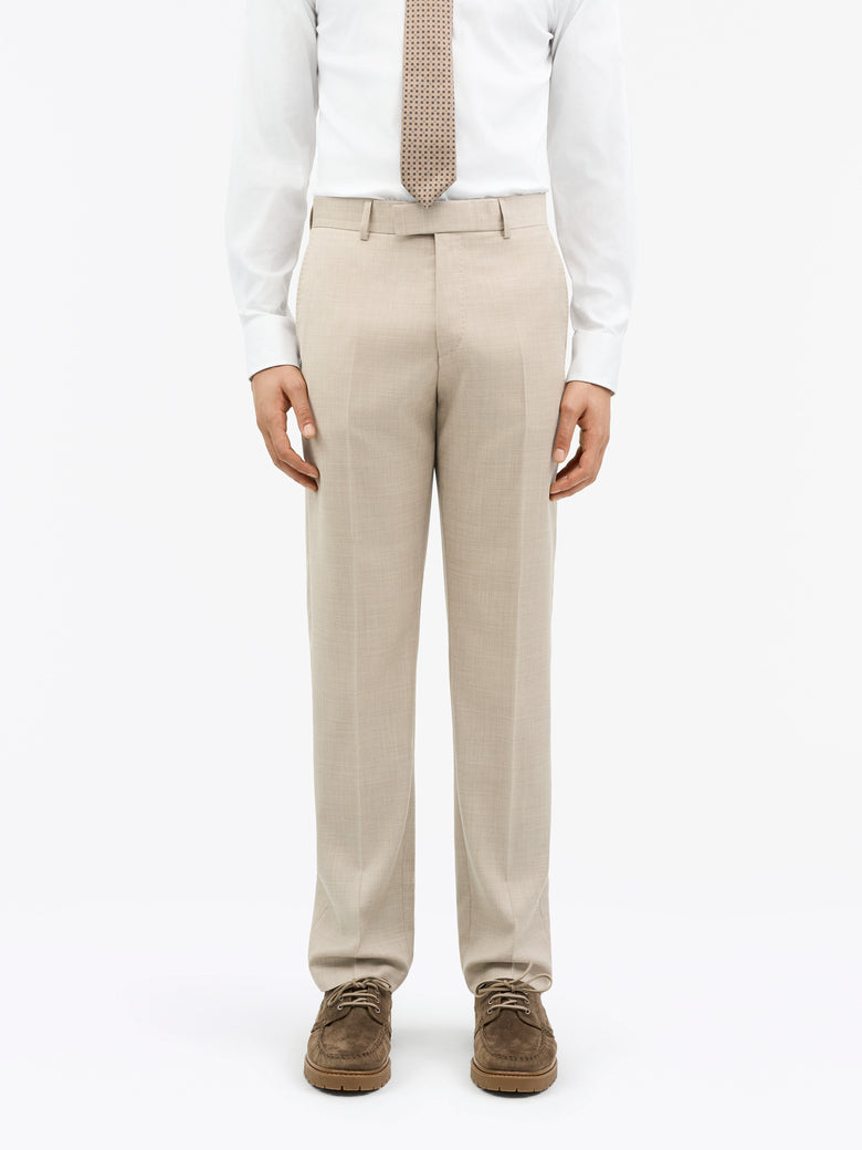 Tense Mid-Rise Wool Trousers - Feather